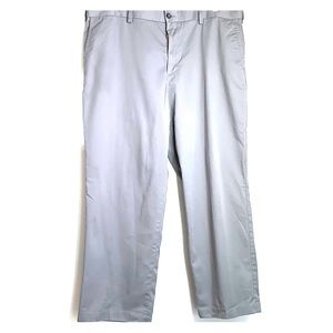 DOCKERS • Classic Fit Grey Chino Flat Front Pants